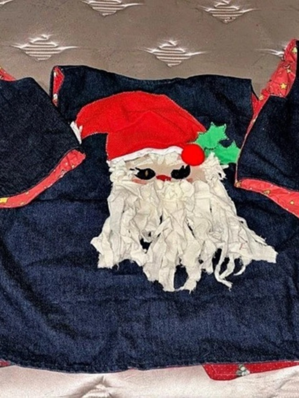 Vintage 90s Handmade Mom & Me Trio Christmas Vest Bundle